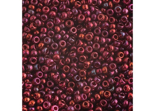 John Bead Craft Bead, 11/0 (1.5 MM), Burgundy Gold Luster