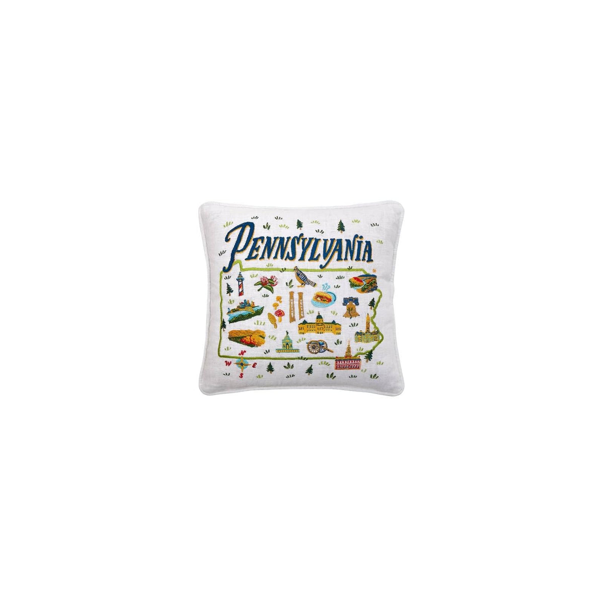 Peking Handicraft Pillow, Multicolor