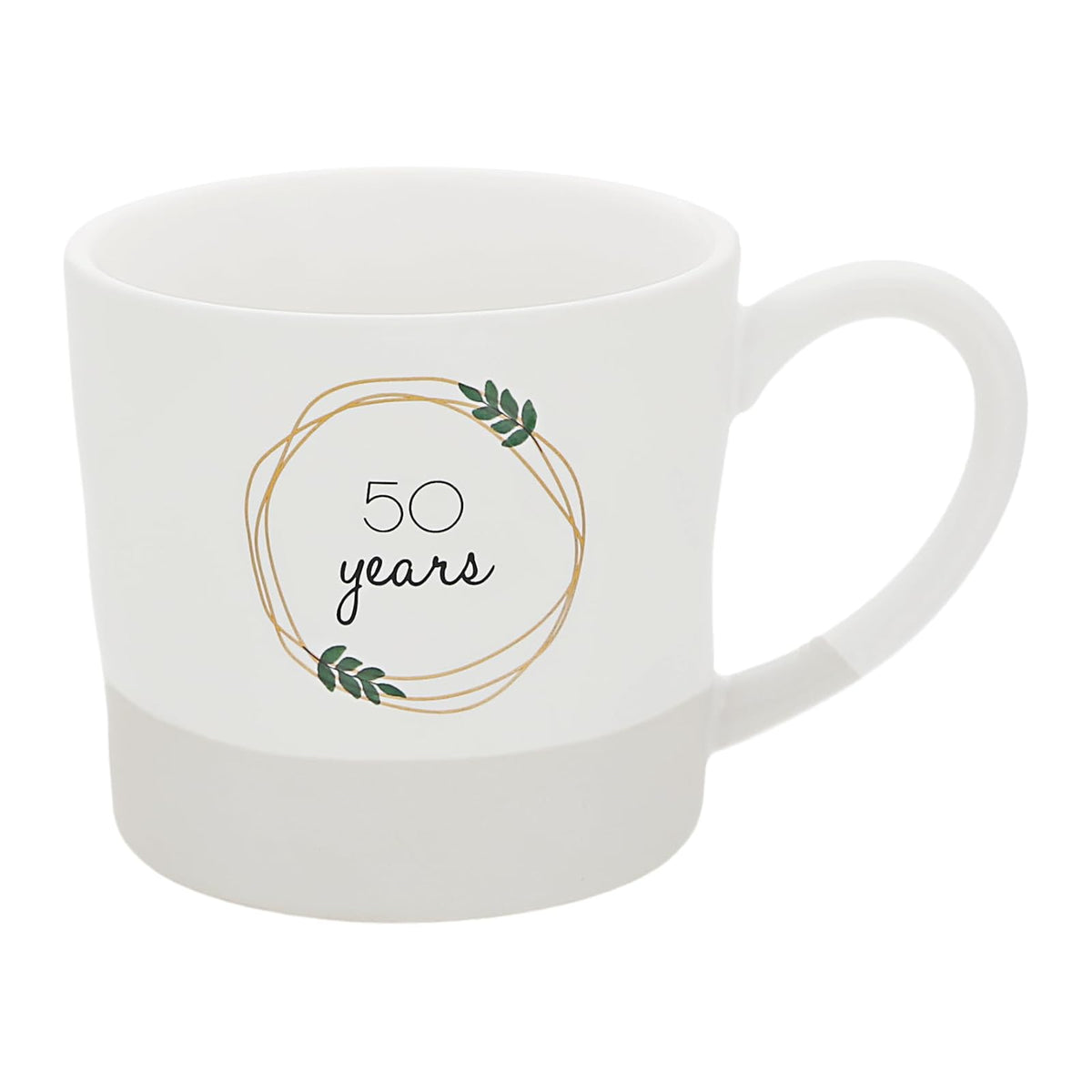 Pavilion Gift Company Drinking Cup, 15 Ounces, White, Gold, Black, Green