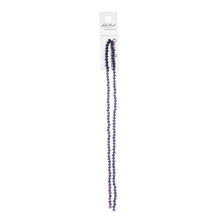 John Bead Craft Bead, 3mm x 4mm, Opaque Purple Iris
