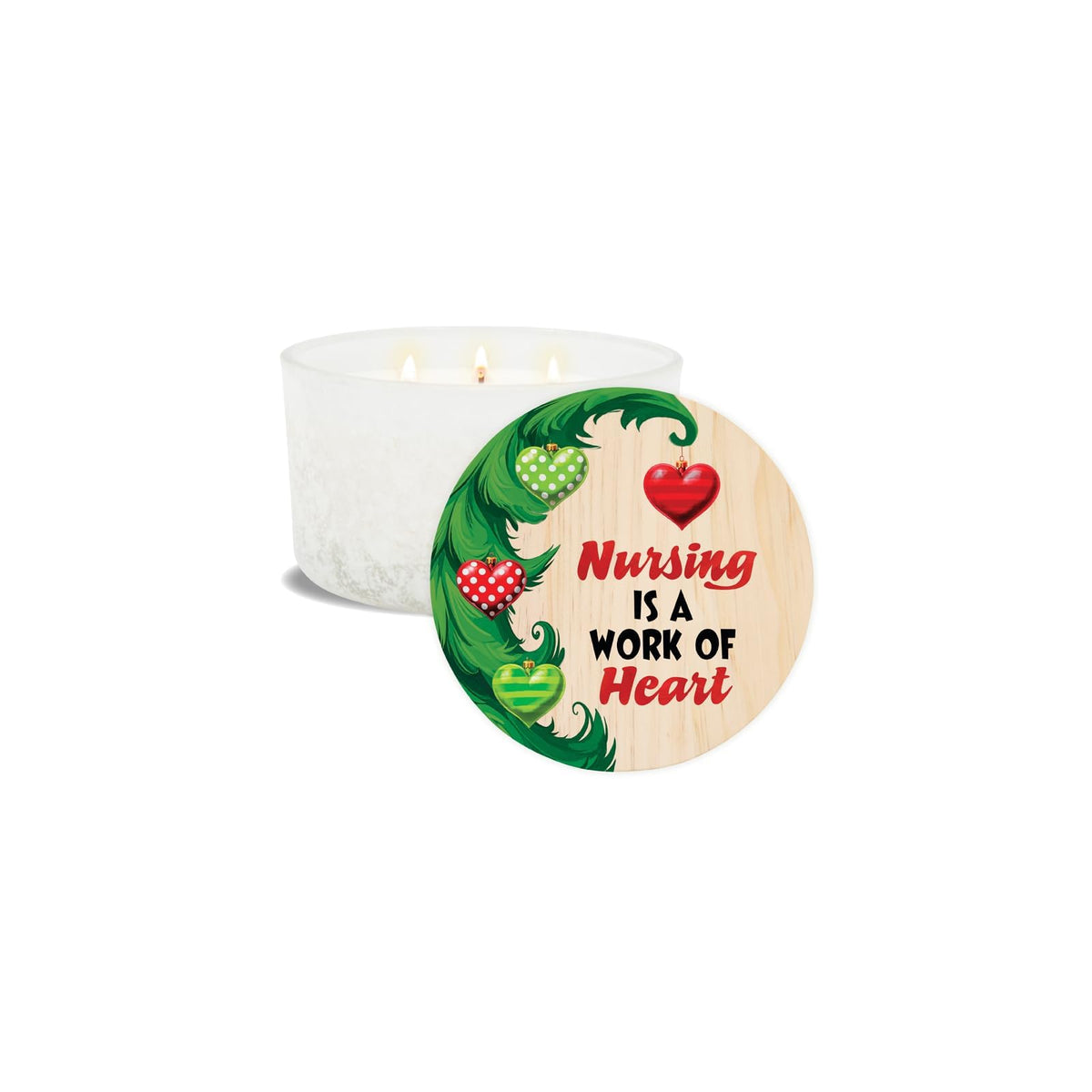 Carson Candle, 5.13" W, White