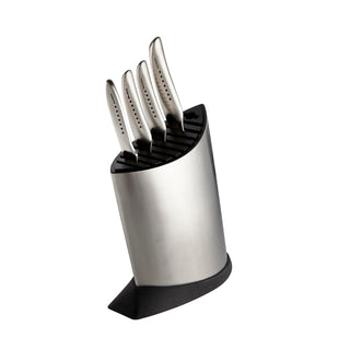 Scanpan Global SAI-5001 5 Piece Knife Block Set, Silver