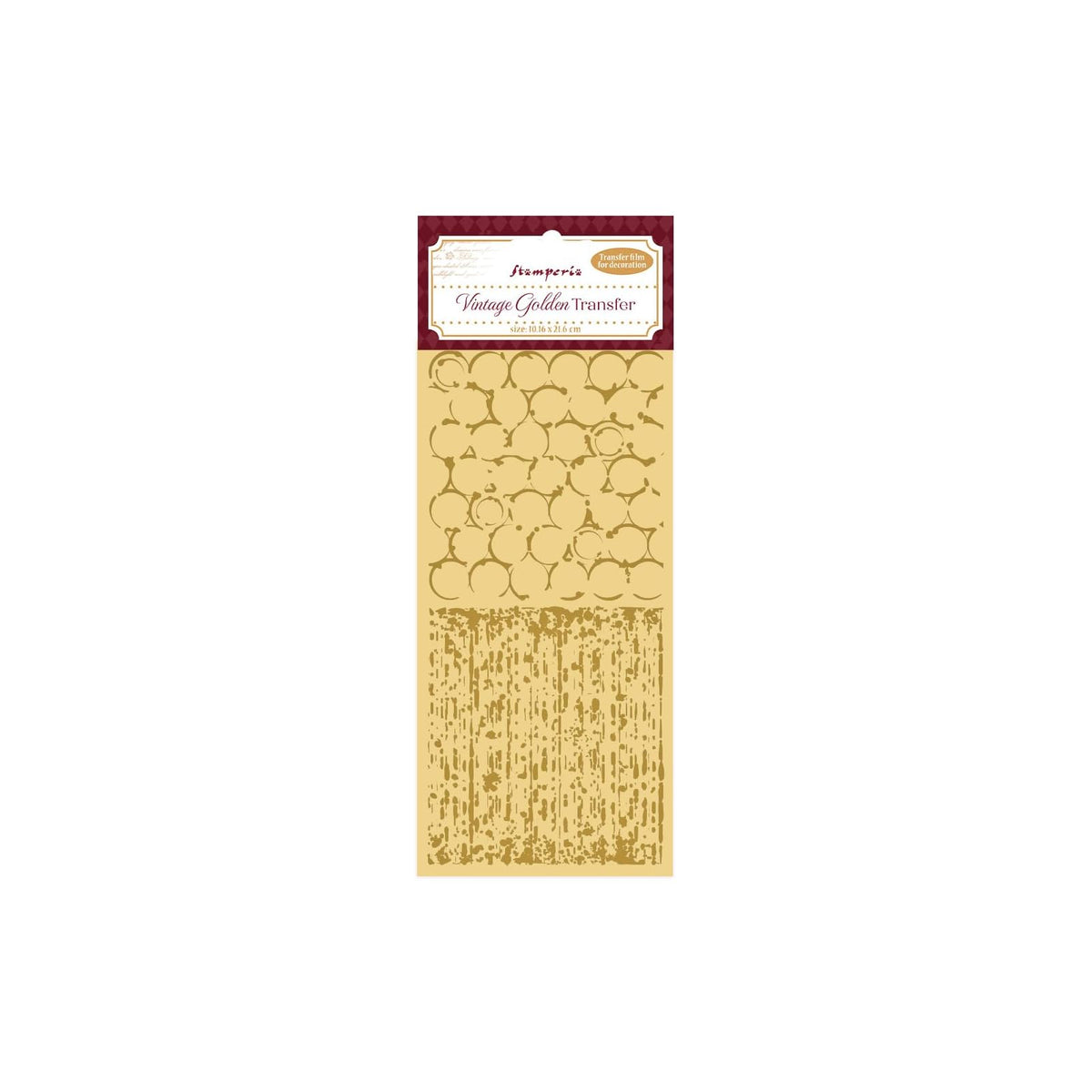 Stamperia Sticker Decal, 10cmX21cm, Golden