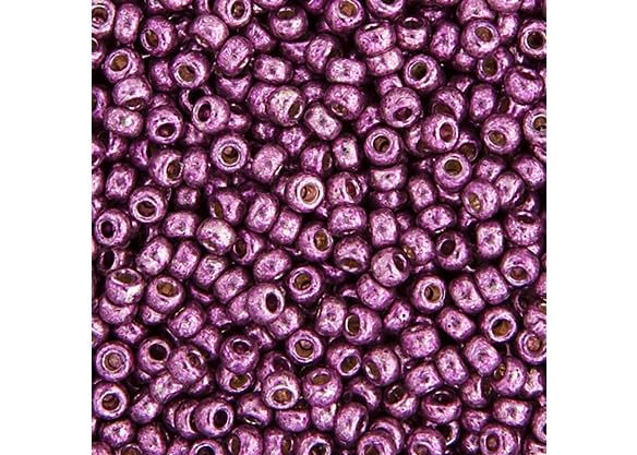 John Bead Craft Bead, 11/0, Plant Galvanized Duracoat Egg