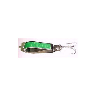 Mack's Lure Fishing Hook, One Size, Nickel/Green Prism