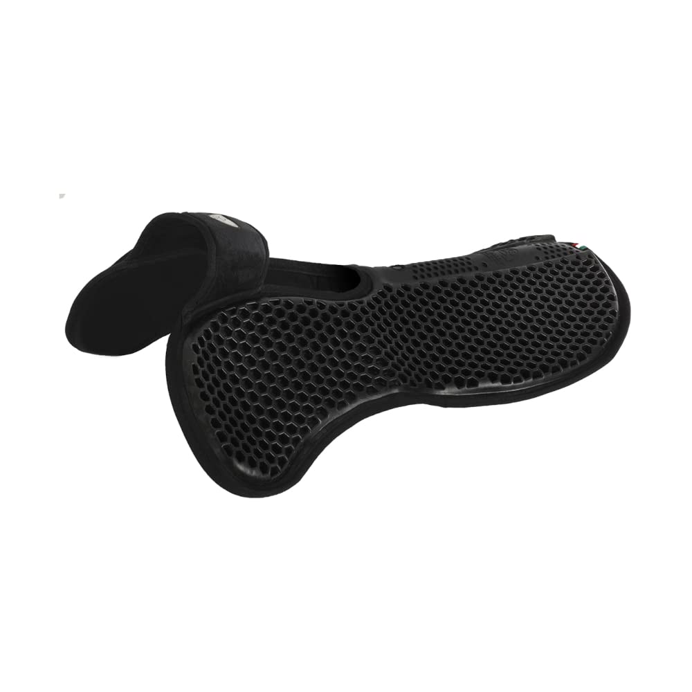Acavallo Wither Free Hexagonal Gel Micropile Half Pad - Black
