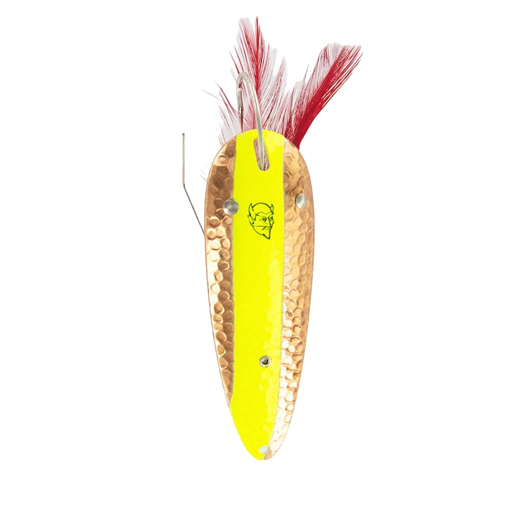 Dardevle Imp Weedless 387-Green Crush Copper Back Fishing Lures, 2/5 oz, Outdoor Fishing Accessories