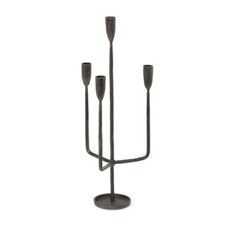 Park Hill Collection EAB06080 Primitive Iron Candelabra, 23-inch Height