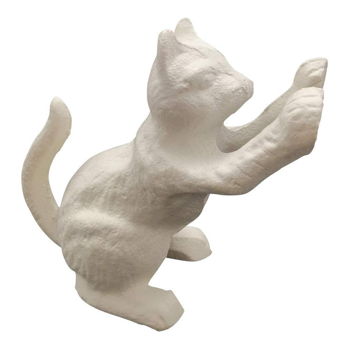 Comfy Hour Antique & Vintage Interior Decor Collection, Animal Edition Cast Iron Door Stopper - Cat, White