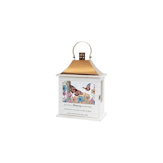 Carson Lamp, 12.5 inches, White/Brown