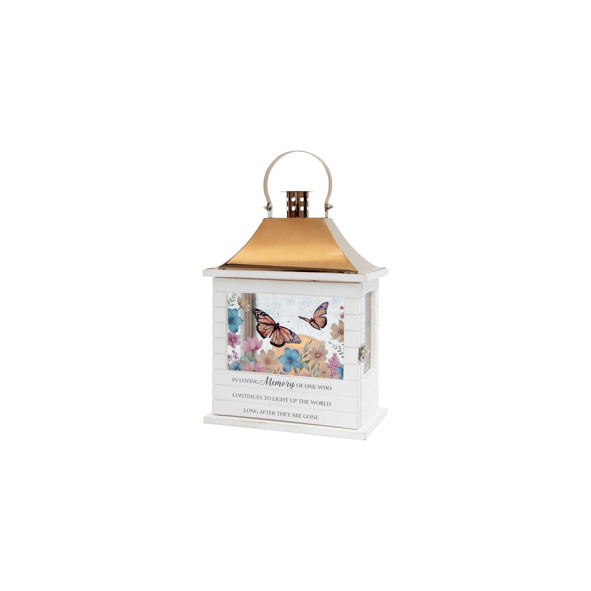 Carson Lamp, 12.5 inches, White/Brown