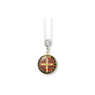 Dave The Bunny Necklace, Red and Black, Chain,Charm,Religious