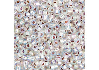 John Bead Craft Bead, 11/0, AB Crystal Silver Lined