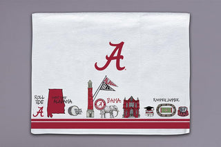 Magnolia Lane Towel, 26x16 inches, Crimson Red