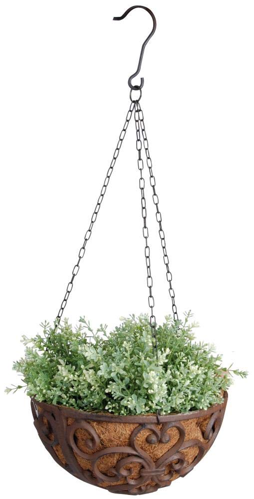 Esschert Design USA BPH26 Cast Iron Hanging Basket 12-Inch