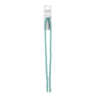 John Bead Craft Bead, 4mm x6mm, Opaque Turquoise Blue