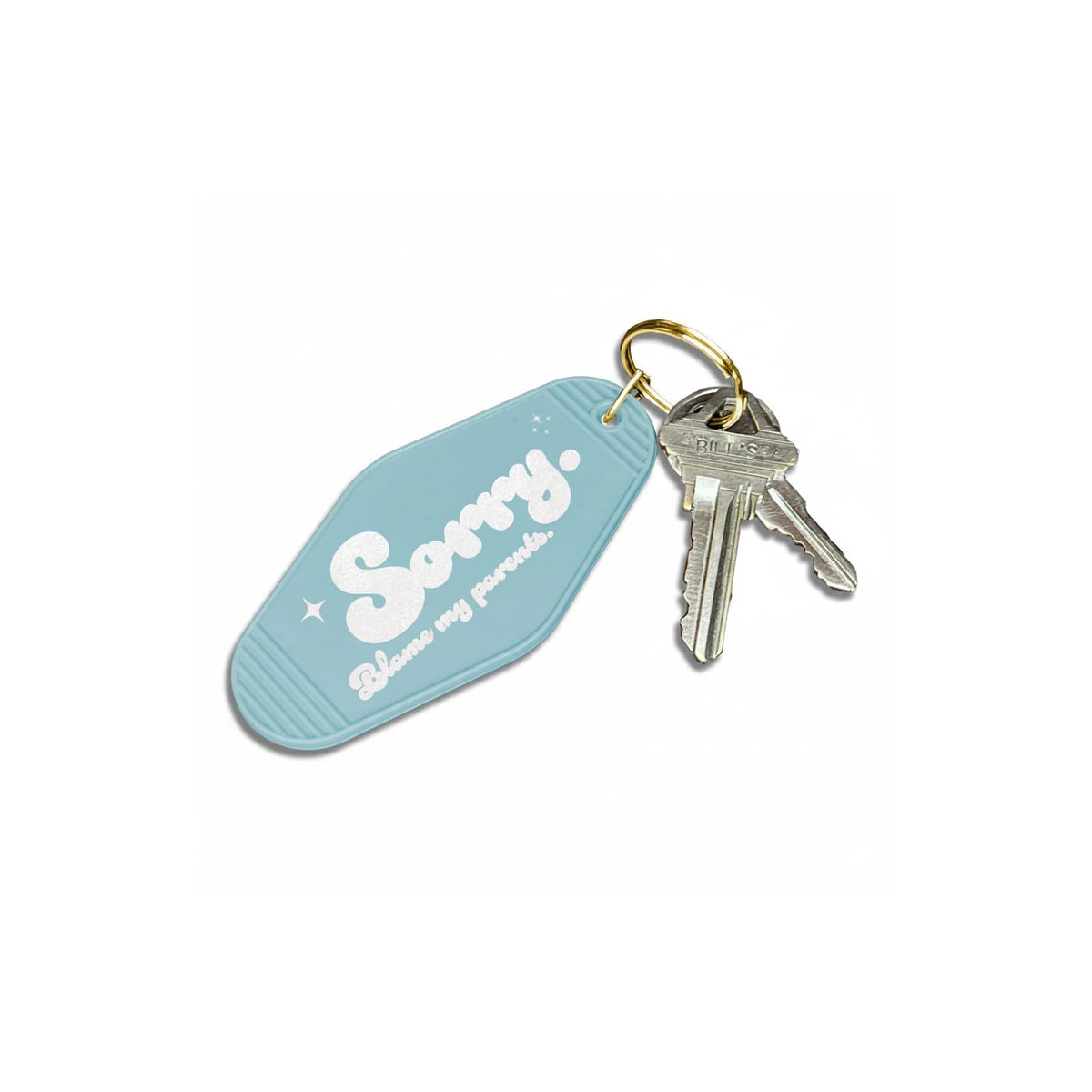 Papersalt Keychain, Gold, Vintage