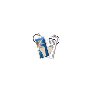 FootWhere Keychain, Small, Sp102 - Aerial View