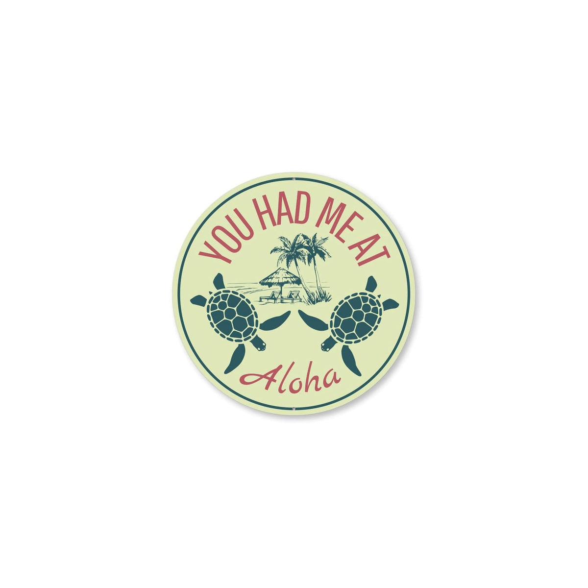 Lizton Sign Shop Decorative Signage, a) 12-inch Circle, Green