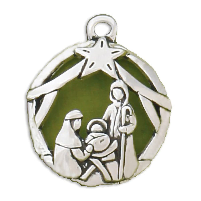 Basic Spirit Handcrafted Christmas Ornament - Nativity Jolly - Home DÁüácor, for Tree Decoration