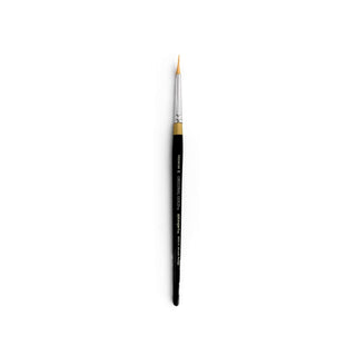 KINGART Paint Brush, Size 6, Black/Gold