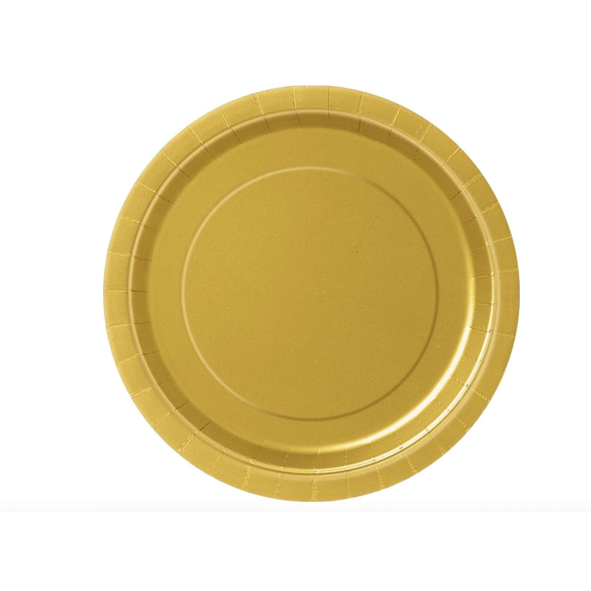 Unique Party Dishware Plate, 7 inch (8 count), Gold