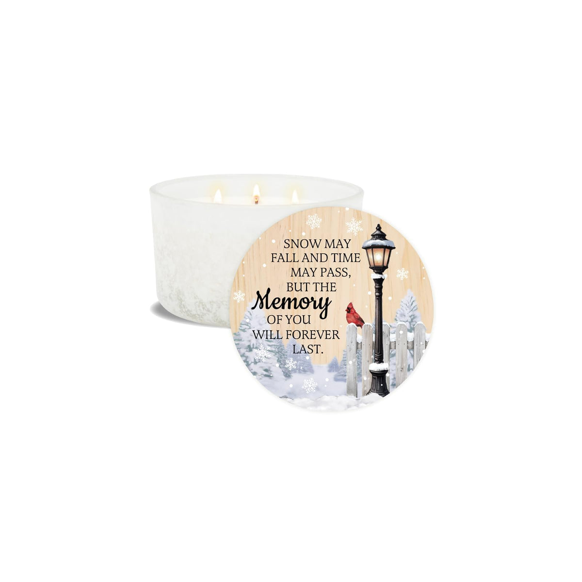 Carson Candle, 5.13" W, White