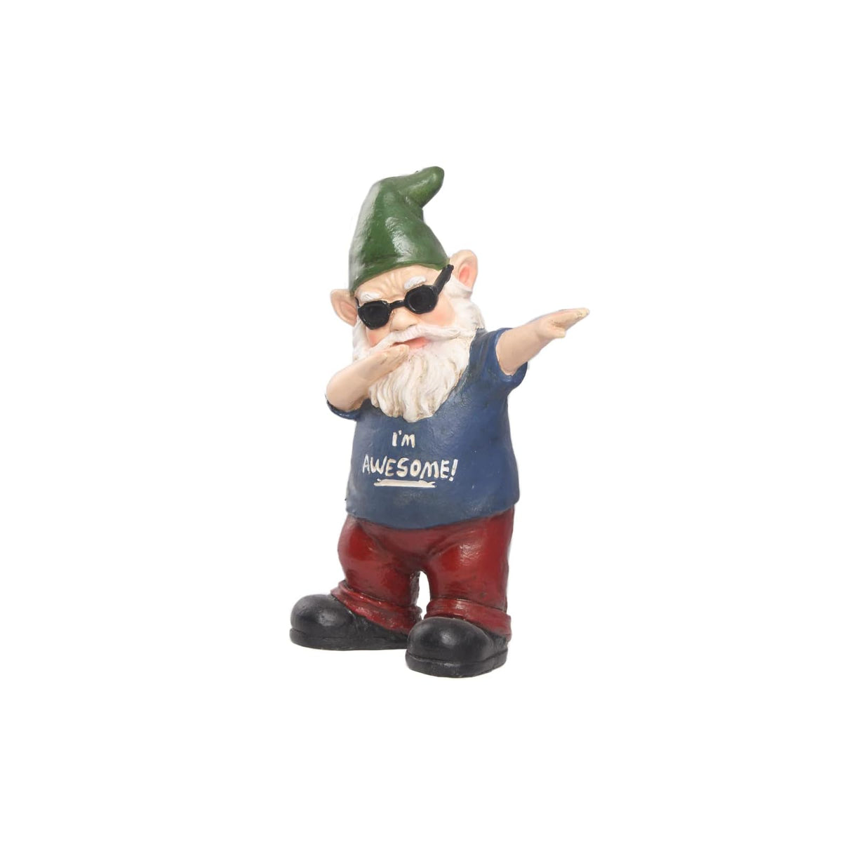 HI-LINE Figurine, Blue and Red, Garden