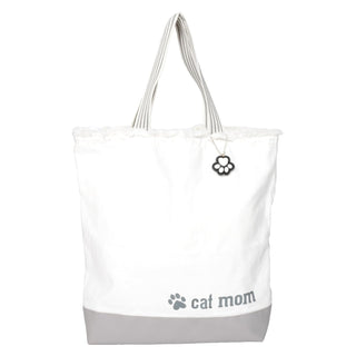 Pavilion Gift Company Tote Bag, 15" x 18.5", Gray & Cream
