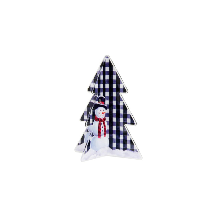 Carson Figurine, 10" H, White/Black/Red