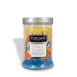 Empire Candle Tuscany Candle Citrus Sunrise Premium Marbled Wax