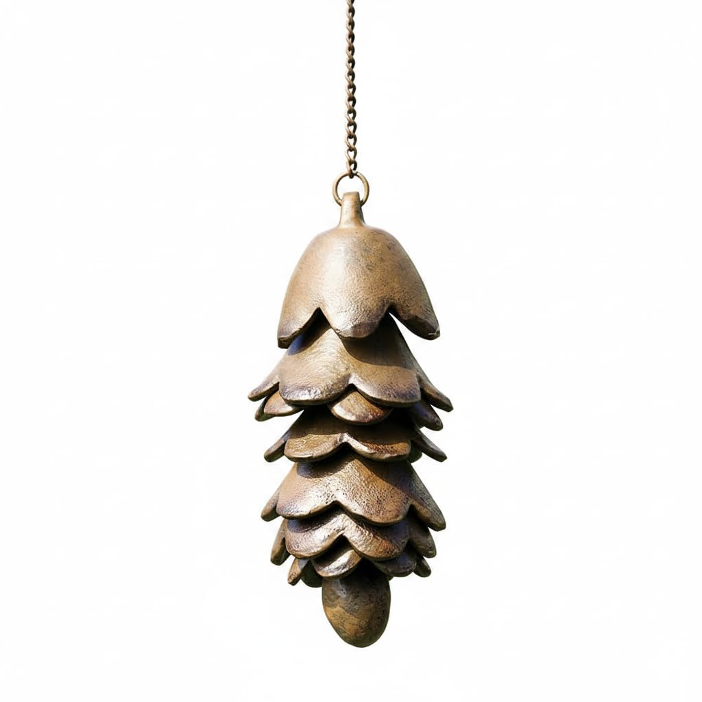 SPI Wind Chime, 22 inch, Brown Pinecone