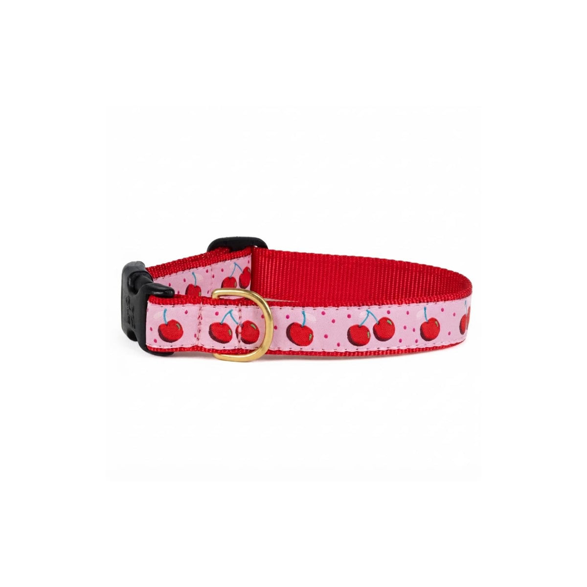 Up Country Animal Collar, Small Wide - fits necks 9"-15", Pink