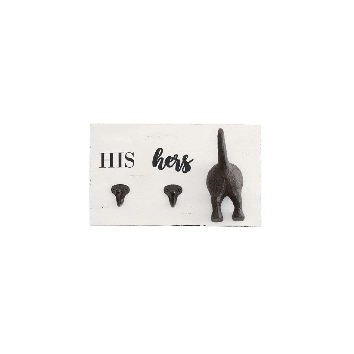Mud Pie Storage Hook, One Size, White, Brown