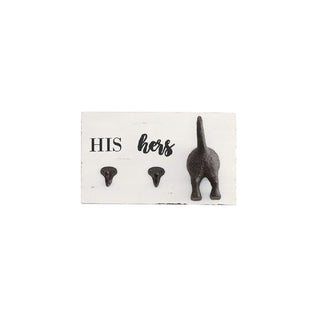 Mud Pie Storage Hook, One Size, White, Brown
