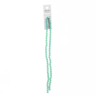 John Bead Craft Bead, 4mm x6mm, Opaque Turquoise Green