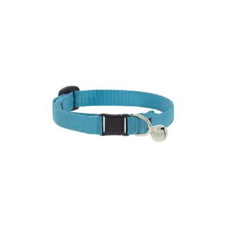 LupinePet Animal Collar, 1/2" wide with bell; adjusts 8"-12", Aqua