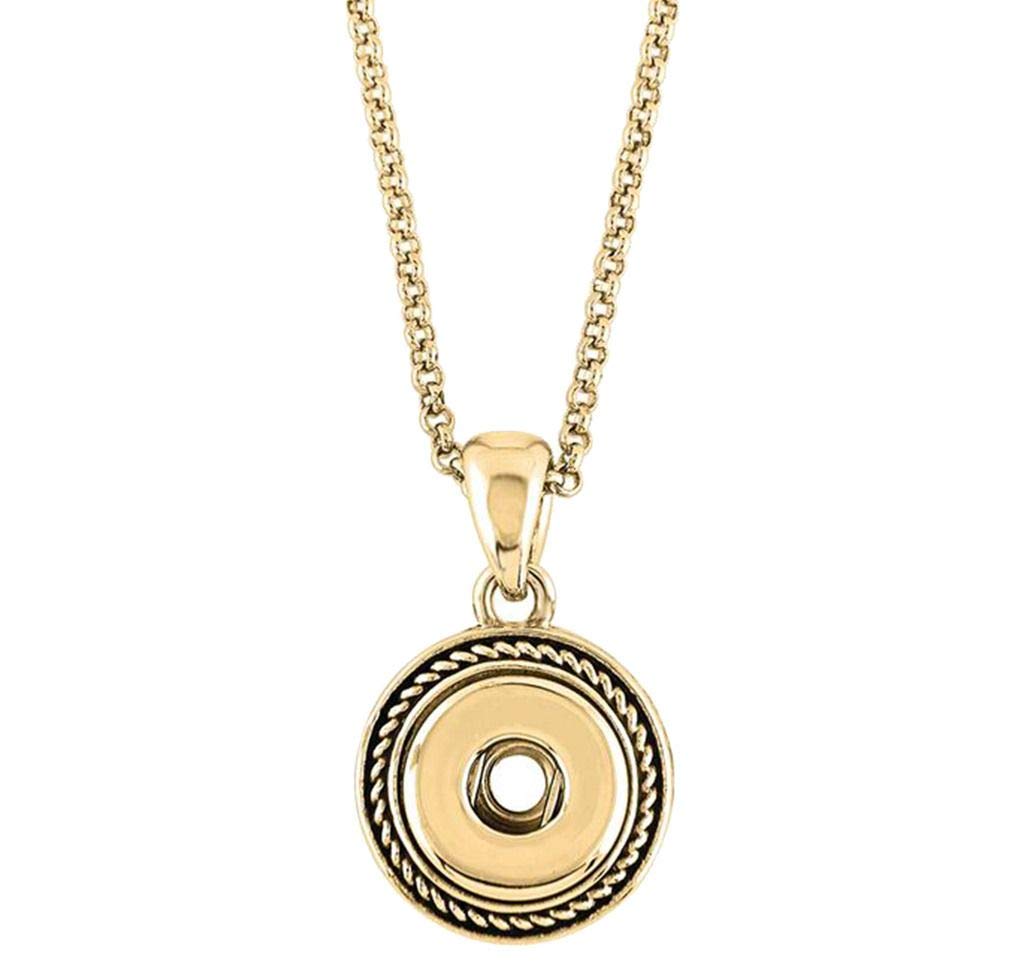 Ginger Snaps Necklace, 21 inches, gold