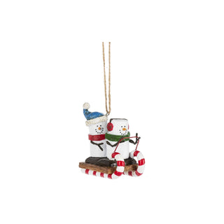 Midwest-CBK Hanging Ornament, 2 3/4 x 2 1/2 x 2 1/2 inches, White, Brown, Red, G