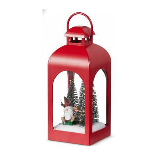 RAZ Imports Electric Lantern, 8-Inch, Red