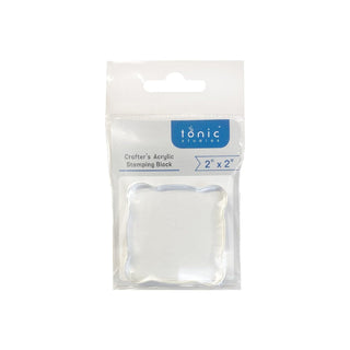 Tonic Studios Rubber Stamp, 2"x2", White