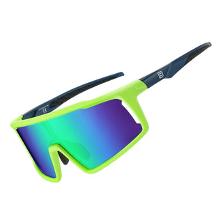 DUCO Sunglasses, One Size, 6. Green Frame Revo Green Mirror Lens