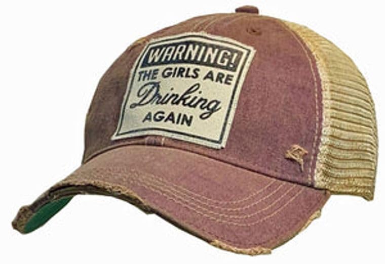 VINTAGE LIFE Hat, Maroon, Vintage