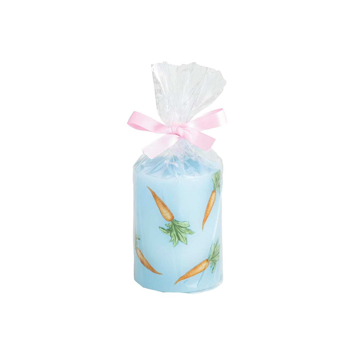 Mud Pie Candle, 4" x 3" dia, Orange Carrots