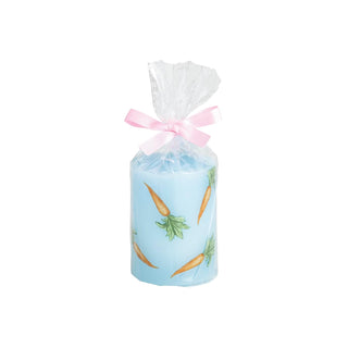 Mud Pie Candle, 4" x 3" dia, Orange Carrots