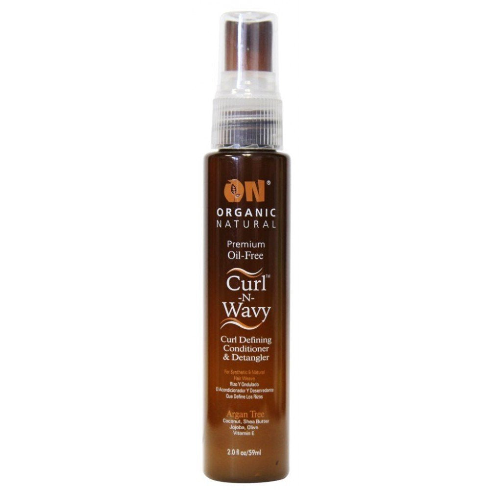 R&R Corp. On Organic Natural Curl-N-Wavy Curl Defining Conditioner & Detangler Argan Tree 2 oz