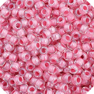 John Bead Craft Bead, 11/0, Color Lined Red