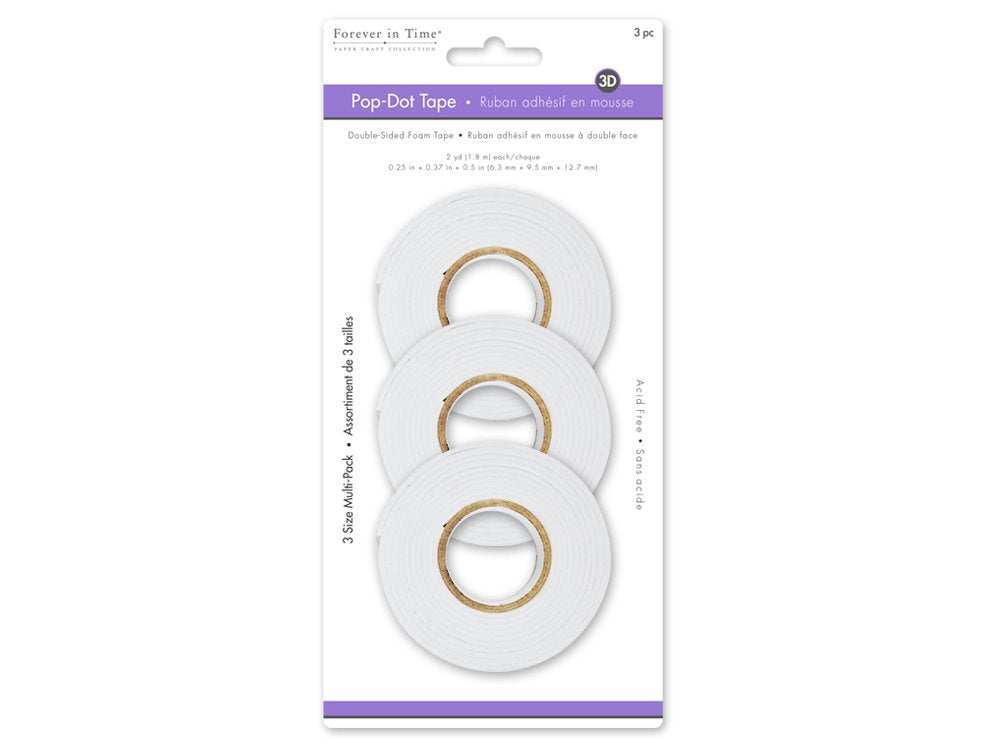 Forever in Time Adhesive Tapes, 2 yd, White