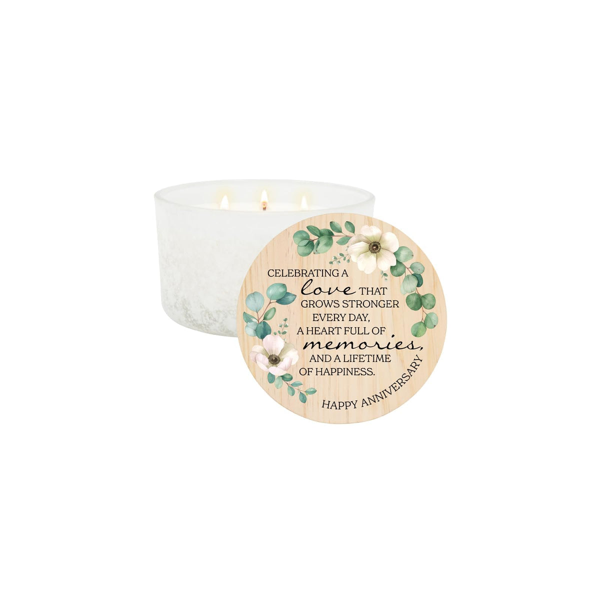 Carson Candle, 3.25" H x 5.13" DIA, White