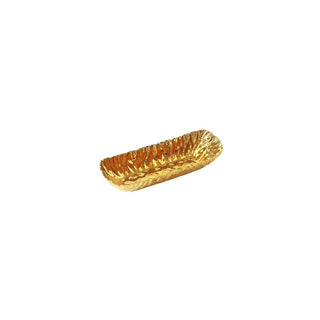 Pampa Bay Dishware Plate, 14 × 4.75 × 3 in, Gold